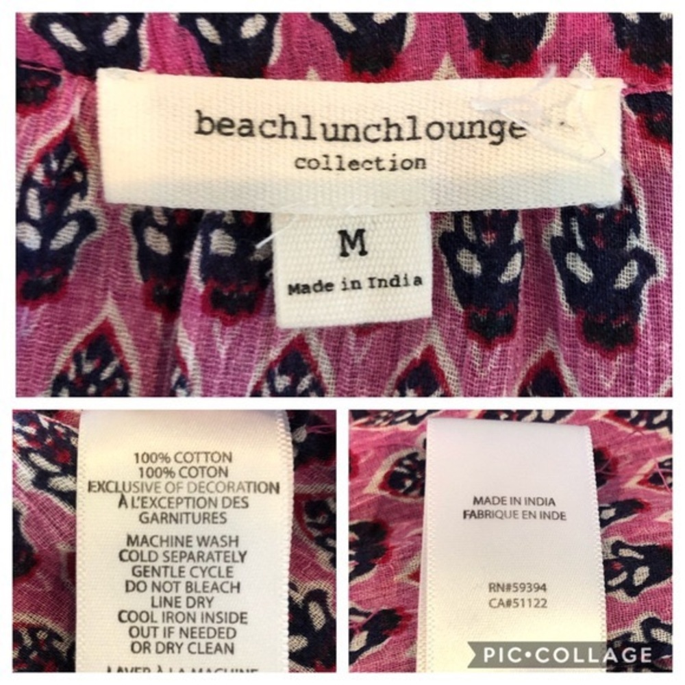 Beach Lunch Lounge Annika Beaded Peasant Blouse - Picture 7 of 8